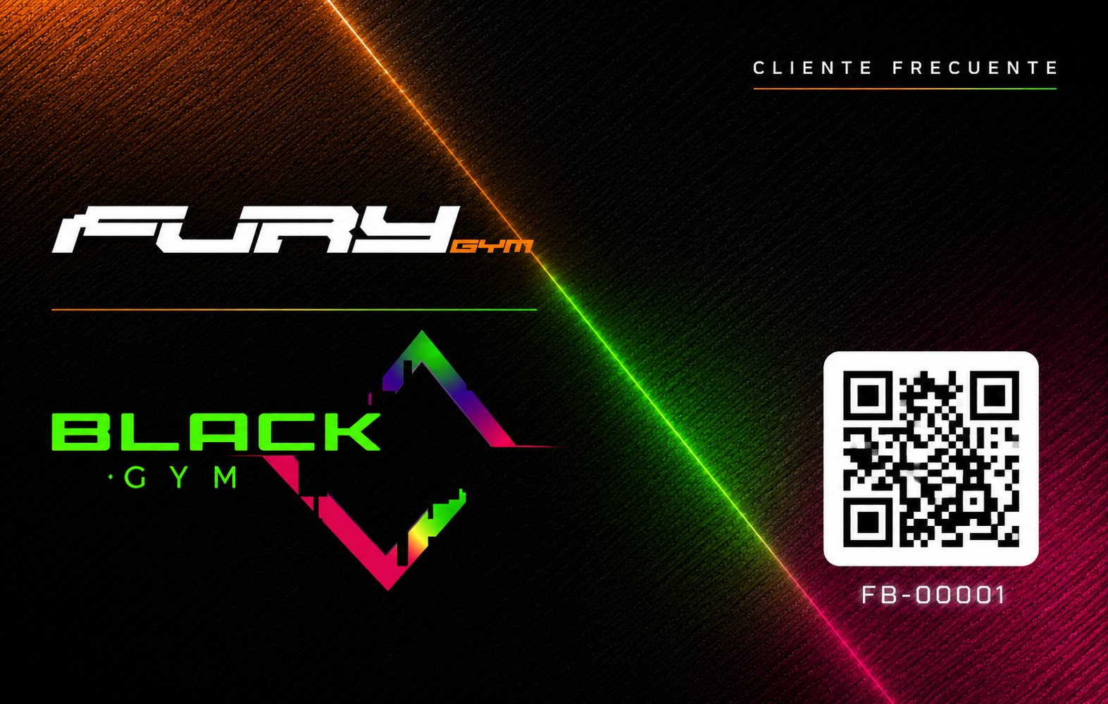 Tarjeta VIP de Fury Gym y Black Gym